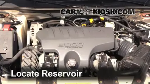 2003 Buick Regal LS 3.8L V6 Liquide essuie-glace Ajouter du liquide